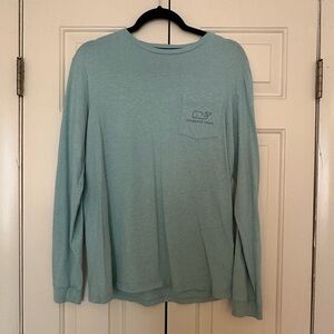Vineyard Vines Men's Light Blue Long Sleeve Shirt